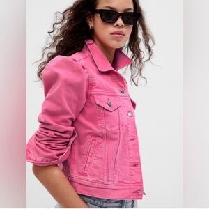 GAP Barbie Vibrant Pink Denim Jacket